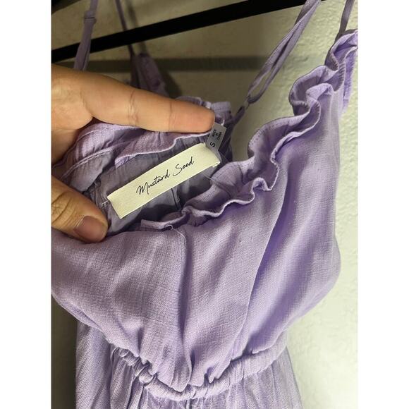 Mustard Seed Ruffle Detail Tiered Mini Dress - Picture 7 of 7